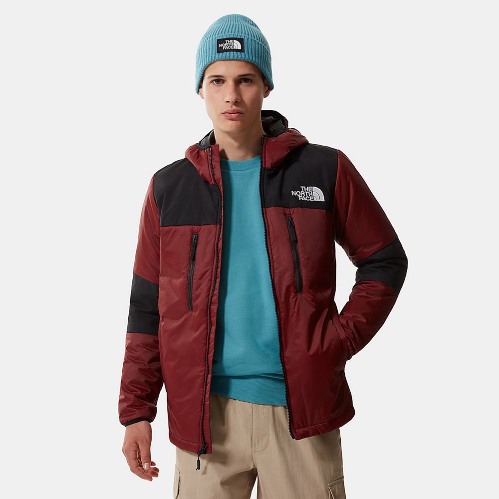 The North Face Insulated Jacket Mens Australia - The North Face Himalayan Light Red (ULQ-205389)